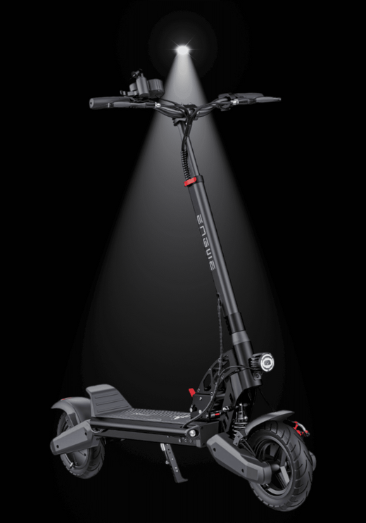 ENGWE Y400 ELECTRIC SCOOTER in a spotlight showcasing its sleek design and features for urban mobility.