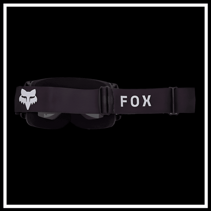 FOX RACING MAIN CORE GOGGLE with black strap featuring the FOX logo and adjustable fit.