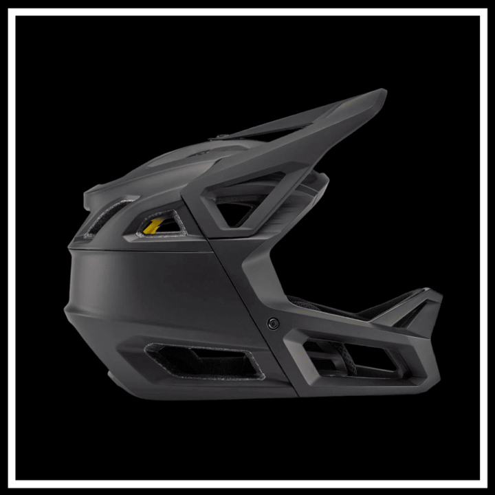 FOX RACING PROFRAME SURFACE HELMET BIKE side view showcasing full-face design and protective features