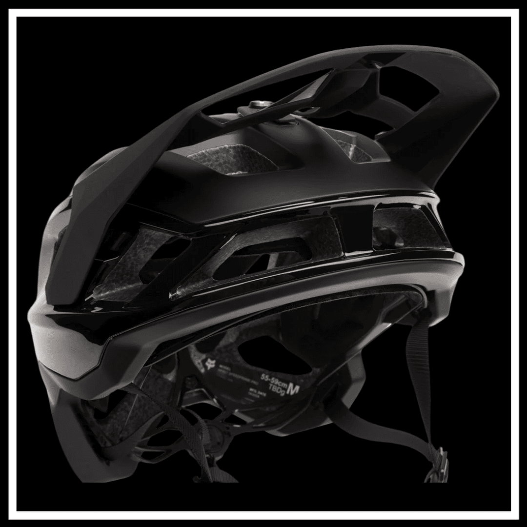 FOX RACING SPEEDFRAME PRO HELMET side view showcasing its sleek design and advanced ventilation features.