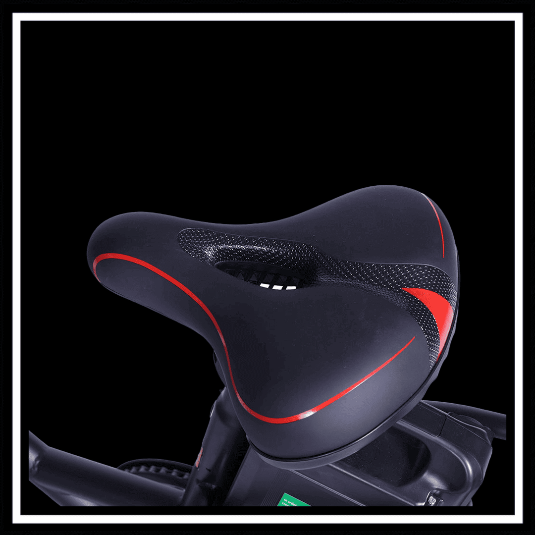 GOGOBEST GF200 FOOD-DELIVERY CARGO E-BIKE comfortable saddle design for enhanced riding experience.