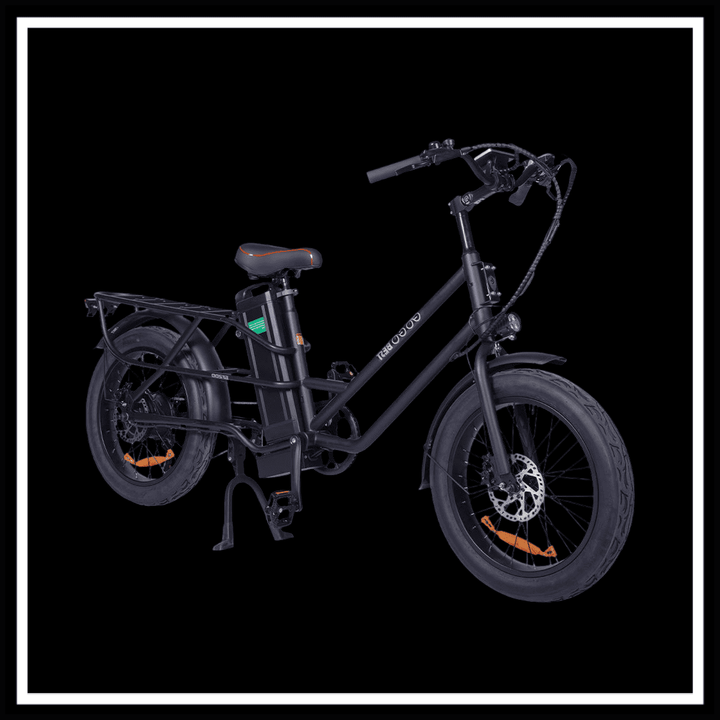 🇮🇪🇪🇺 GOGOBEST GF200 FOOD-DELIVERY CARGO E-BIKE showcasing modern design and durable features.