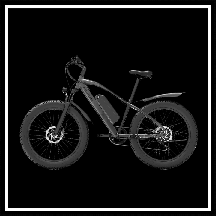 🇮🇪🇪🇺 GOGOBEST GF600 PLUS 1000W electric bike side view with fat tires and suspension