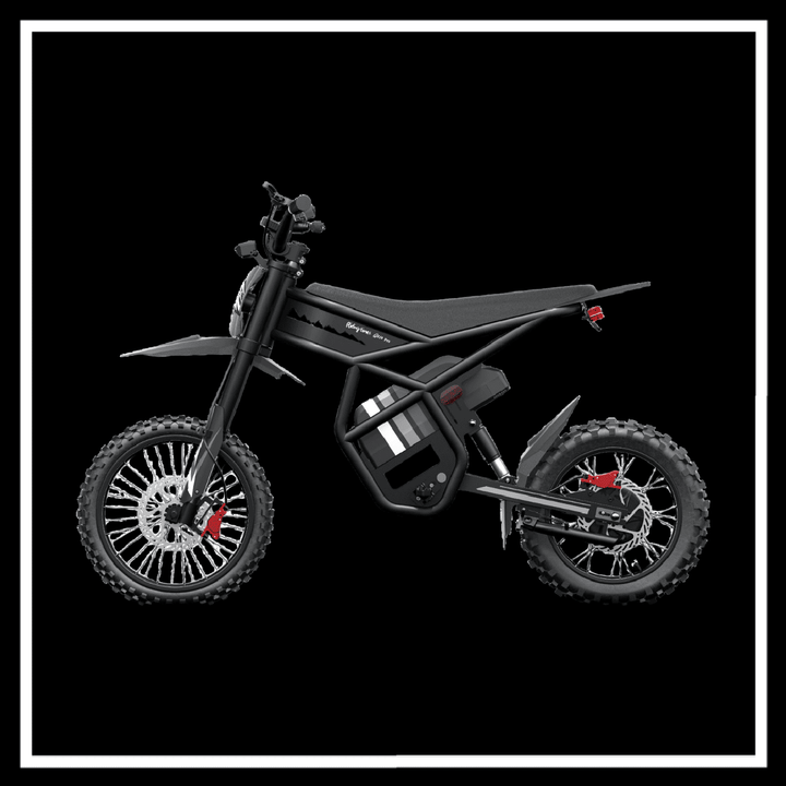 🇮🇪🇪🇺🇺🇸 GT54PRO 3000W RIDING'TIMES ELECTRIC MINI E-BIKE in sleek black design, showcasing powerful features.