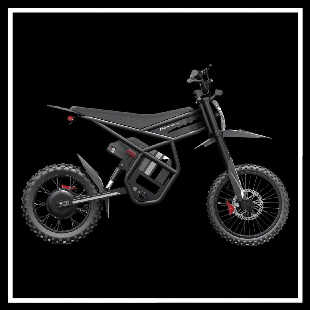 GT54PRO 3000W RIDING'TIMES ELECTRIC MINI E-BIKE side view on black background