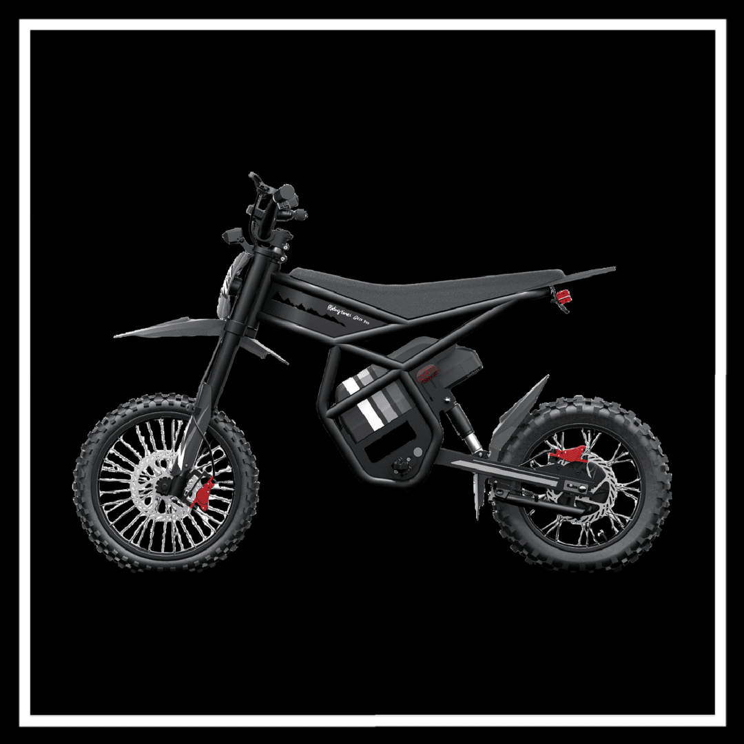 🇮🇪🇪🇺🇺🇸 GT54PRO 3000W RIDING'TIMES ELECTRIC MINI E-BIKE in sleek black design, showcasing powerful features.