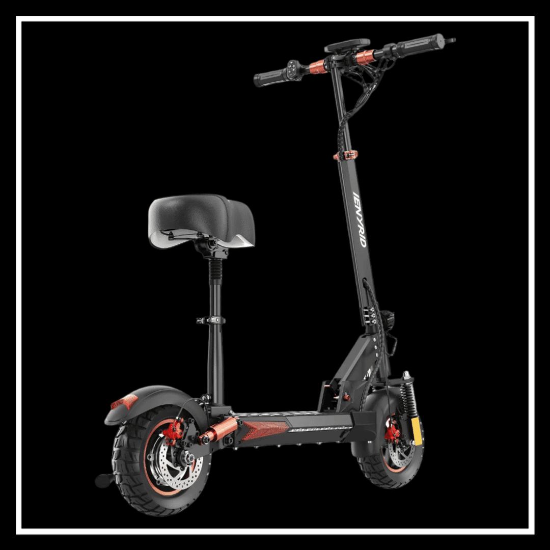 iENYRID M4 PRO S+ MAX electric scooter with 800W motor and off road tires, showcasing durability and style.