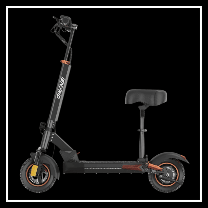 🇮🇪🇪🇺 iENYRID M4 PRO S+ MAX electric scooter side view with seat and 10" tires
