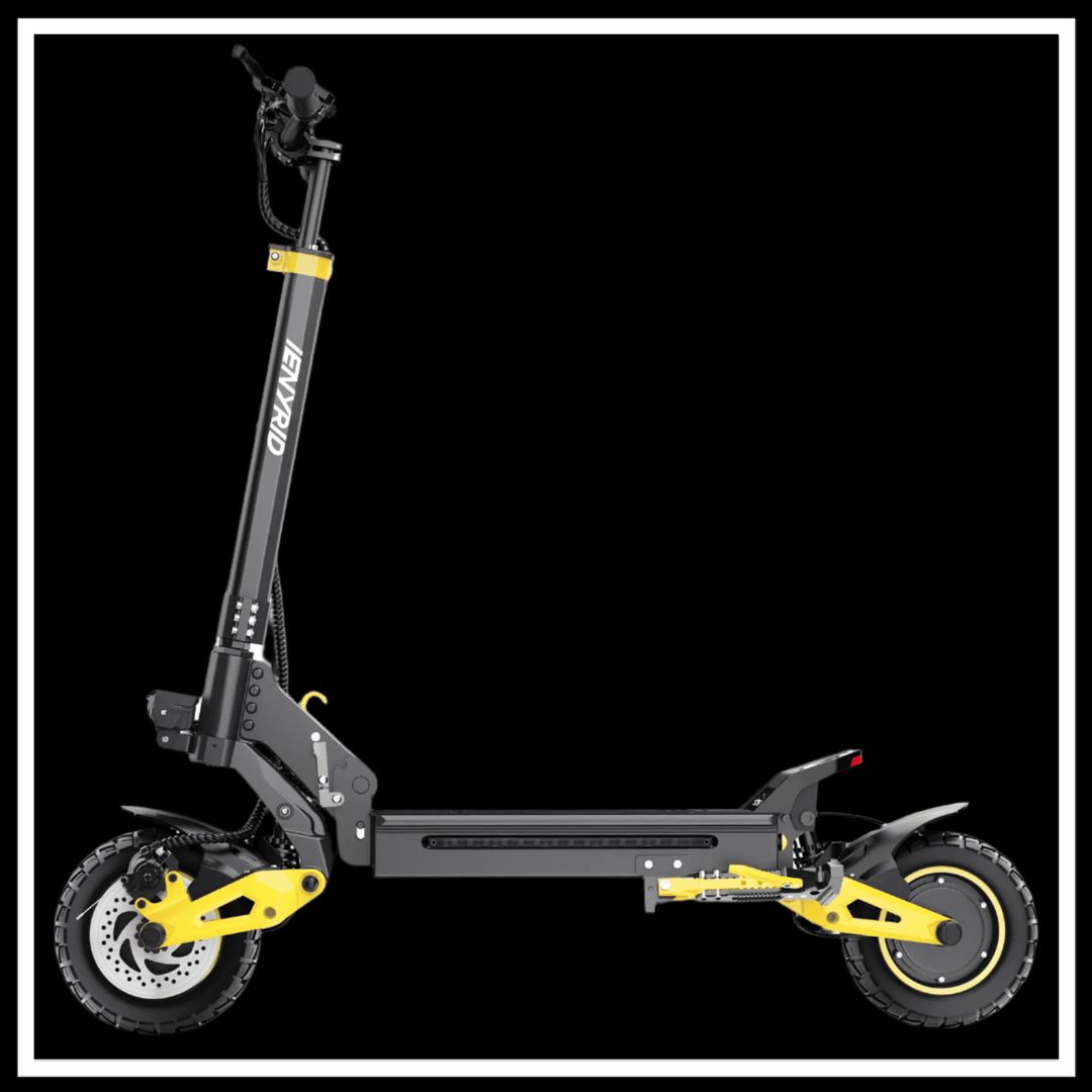 iENYRID ES1 Electric Scooter with dual motors and rugged tires for urban commuting and off-road adventures.