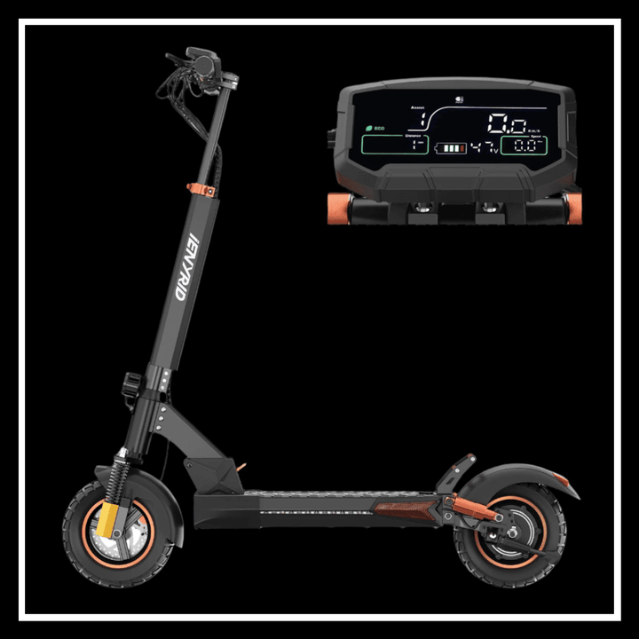 🇮🇪🇪🇺 iENYRID M4 PRO S+ MAX electric scooter with digital display and off-road tires