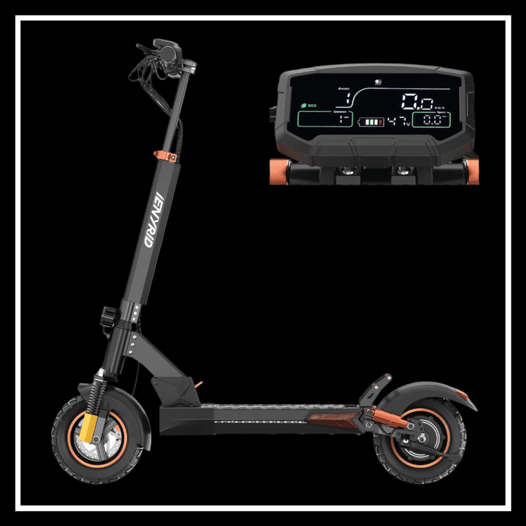 🇮🇪🇪🇺 iENYRID M4 PRO S+ MAX electric scooter with digital display and off-road tires