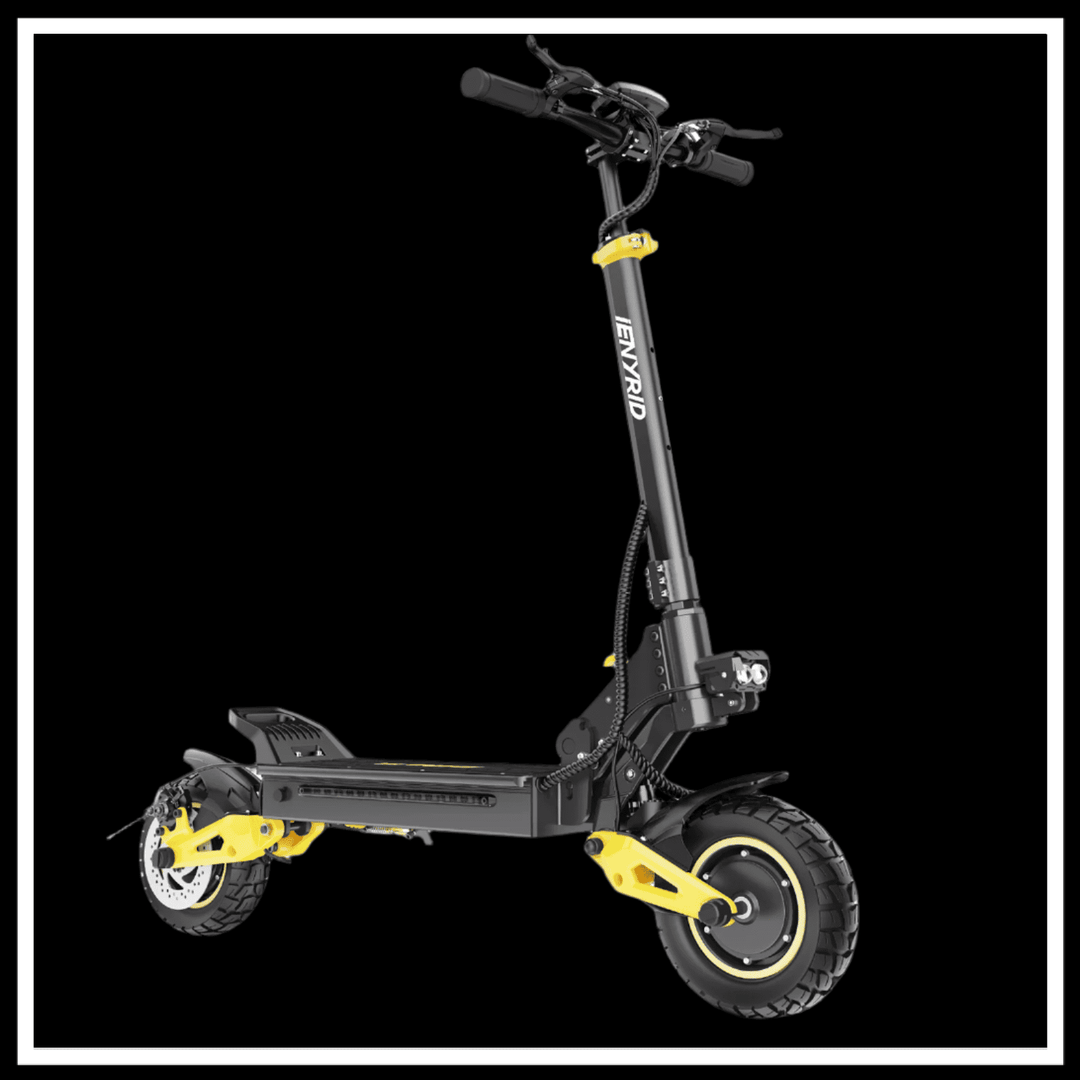iENYRID ES1 Electric Scooter featuring dual motors and 10-inch wheels for urban and off-road adventures.