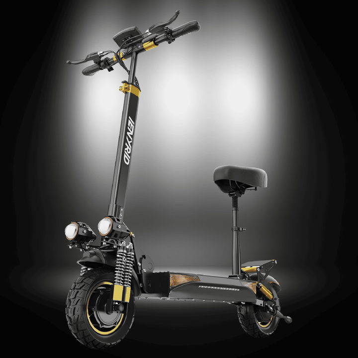 🇮🇪🇪🇺 iENYRID ES6 electric scooter front view with dual motors and comfortable seat.