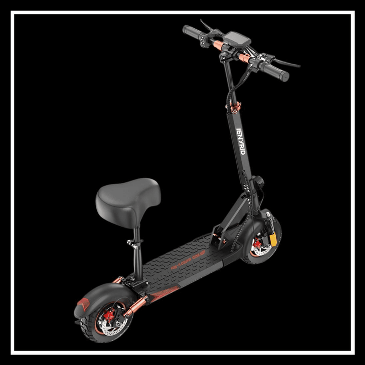 🇮🇪🇪🇺 iENYRID M4 PRO S+ MAX electric scooter with a seat and off-road tires.