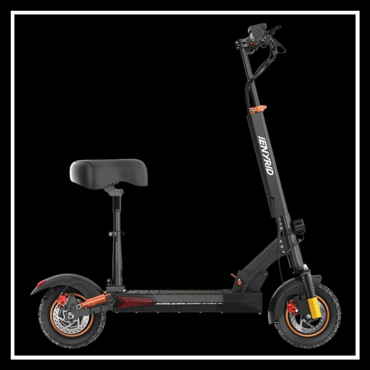 🇮🇪🇪🇺 iENYRID M4 PRO S+ MAX electric scooter side view with seat and off-road tires