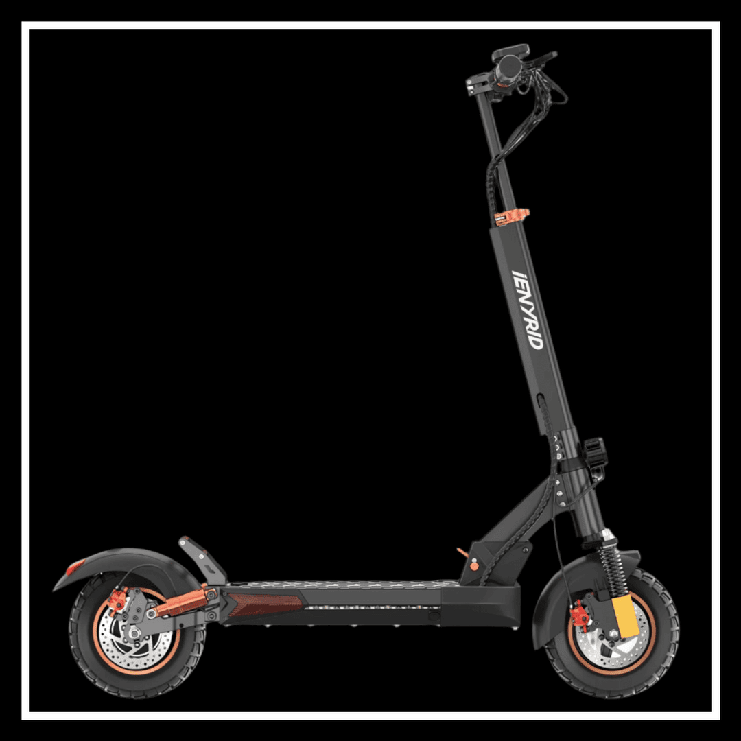iENYRID M4 PRO S+ electric scooter showcasing its sleek design and all-terrain capabilities.