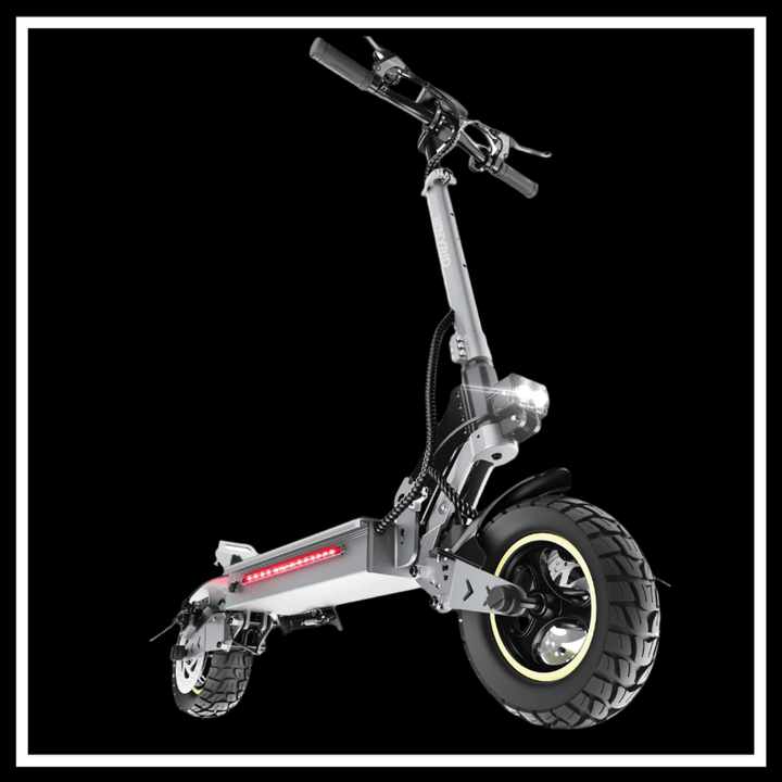 iENYRID S1 electric scooter showcasing robust design and off-road tires, perfect for speed and convenience.