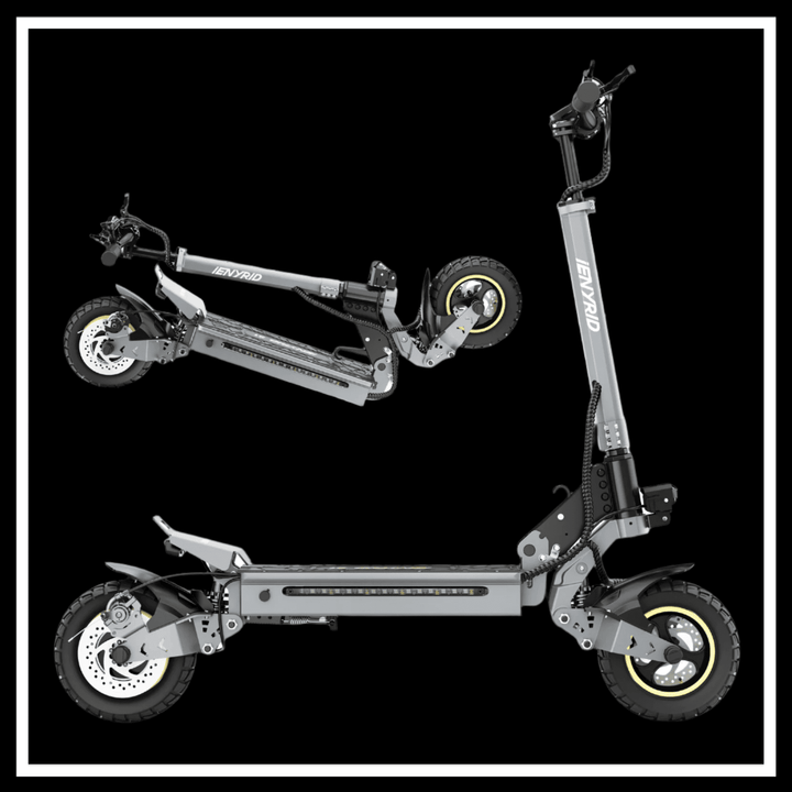 iENYRID S1 electric scooter with foldable design and 10-inch off-road tires for power and convenience.