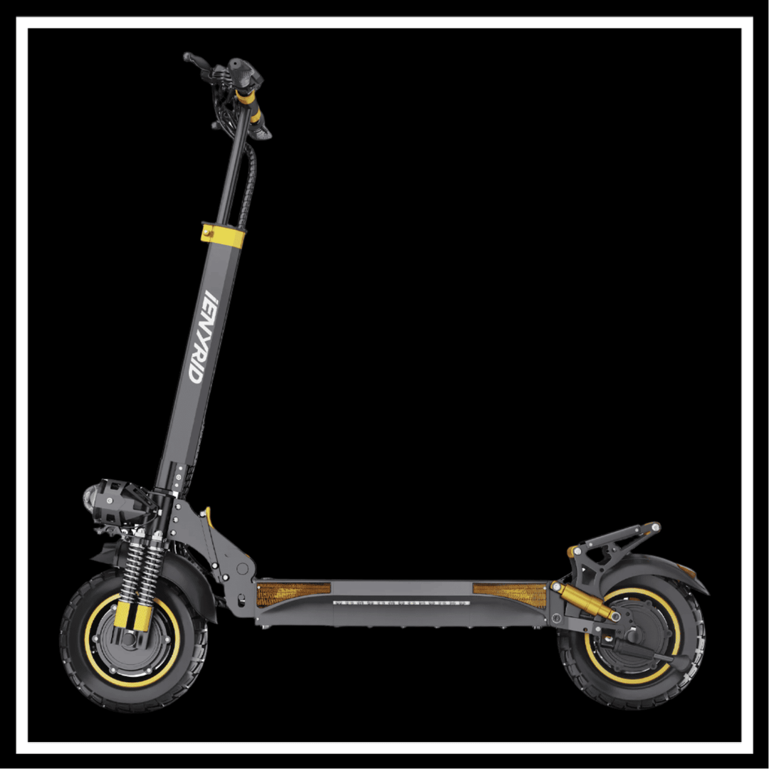 🇮🇪🇪🇺 iENYRID ES6 electric scooter with dual motors for urban and off-road use, showcasing modern design and robust features.