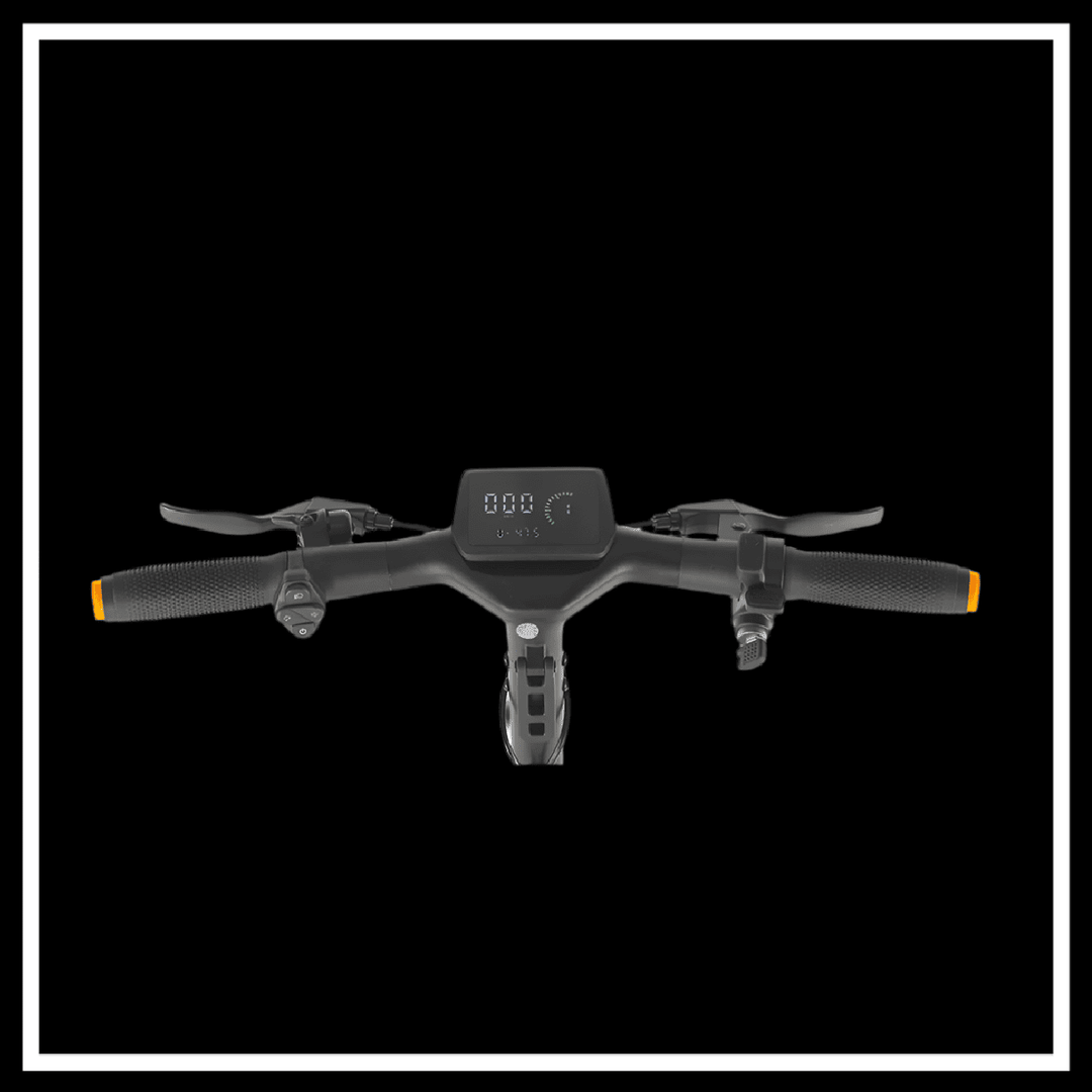 🇮🇪🇪🇺 KUKIRIN A1 handlebars with LCD display and controls for a smooth riding experience.