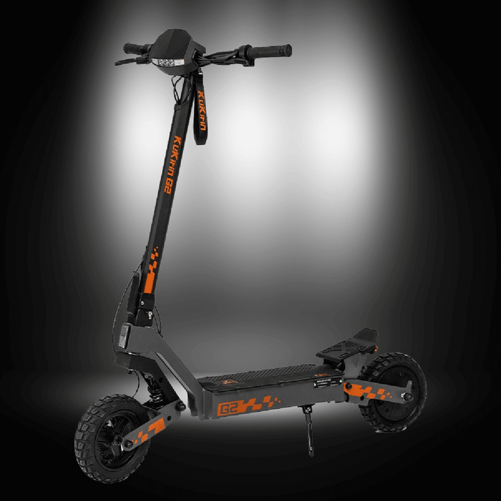Kukirin G2 electric scooter with off-road tires, designed for powerful performance and upgraded for 2026.
