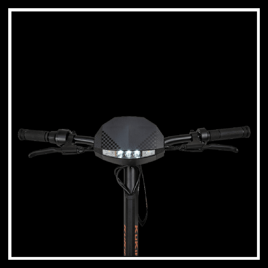 KUKIRIN G2 electric scooter handlebar with LCD dashboard and LED lights