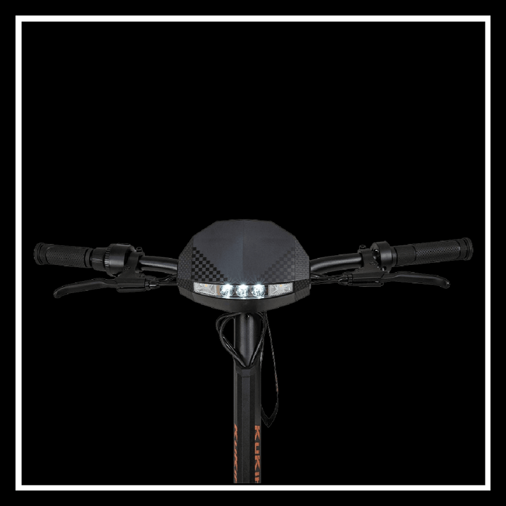 KUKIRIN G2 electric scooter handlebar with LCD dashboard and LED lights