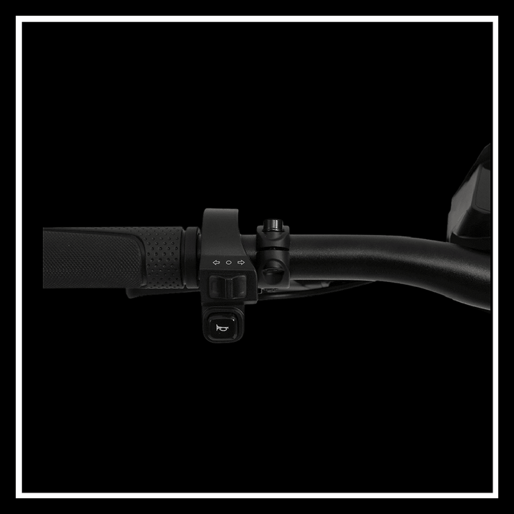 Handlebar controls of the 🇮🇪🇪🇺 KUKIRIN G2 electric scooter, featuring speed adjustment and sleek design.