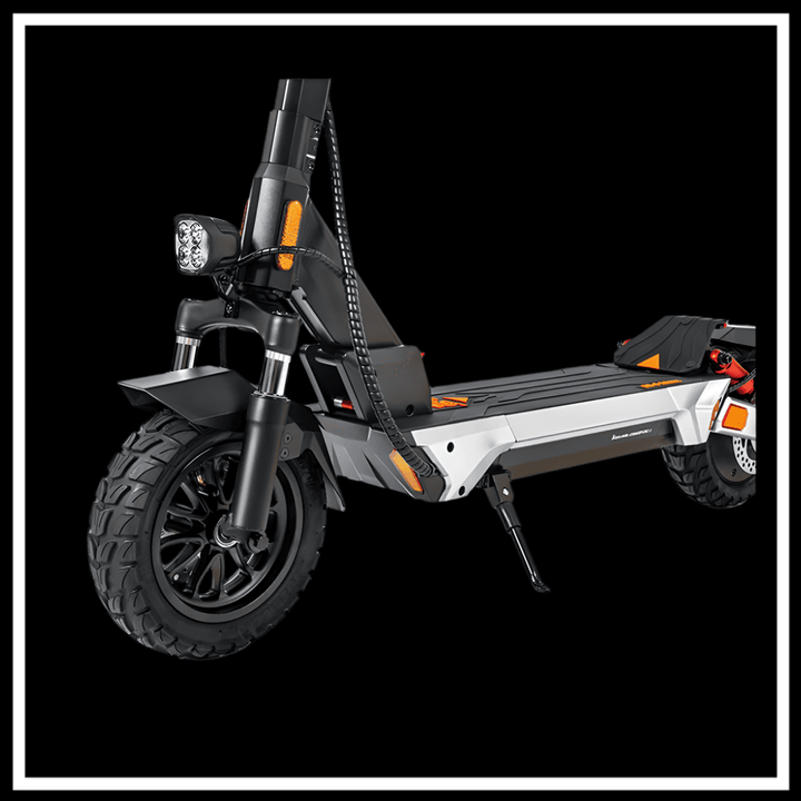 KUKIRIN M4 MAX electric scooter with robust tires and modern design, perfect for urban rides and adventure.