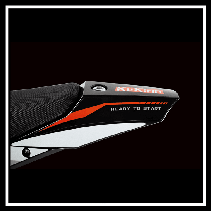 KUKIRIN X1 ELECTRIC DIRT BIKE side view showing the 'READY TO START' feature.