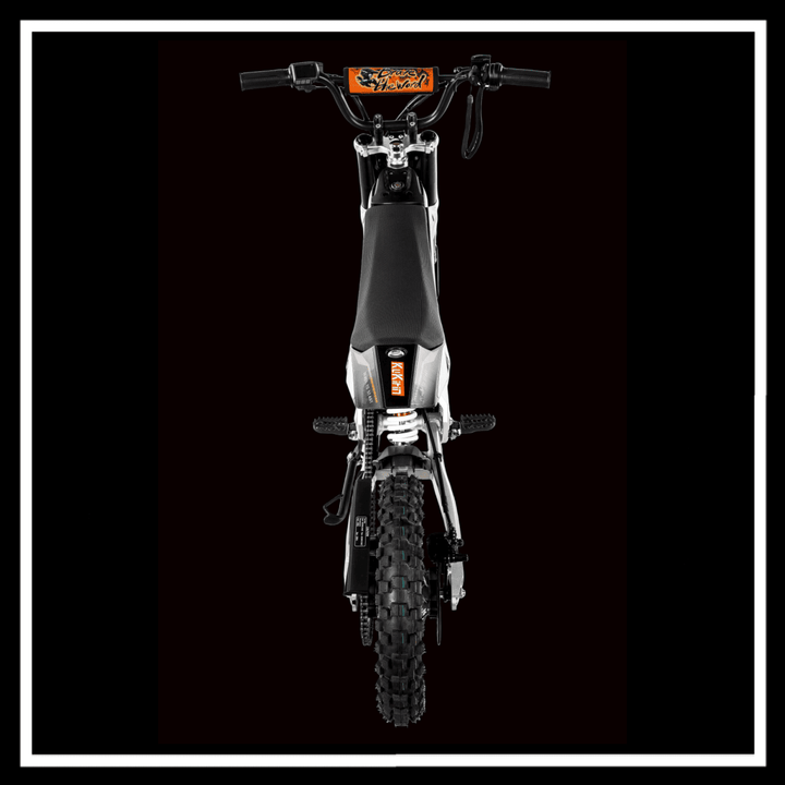 KUKIRIN X1 ELECTRIC DIRT BIKE rear view showcasing powerful design and rugged features.