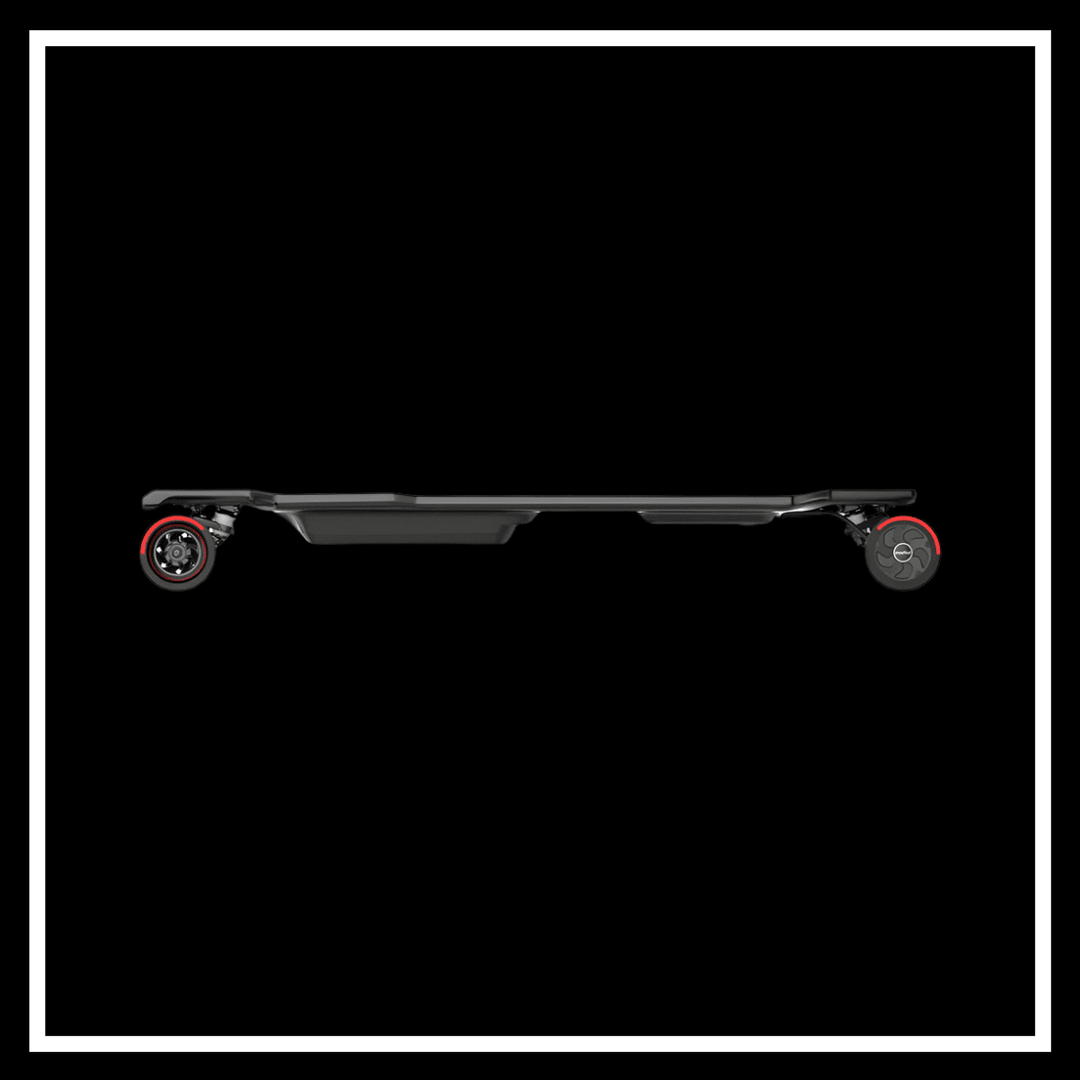 MAXFIND FF PRO electric skateboard showcasing its streamlined design and durable wheels.
