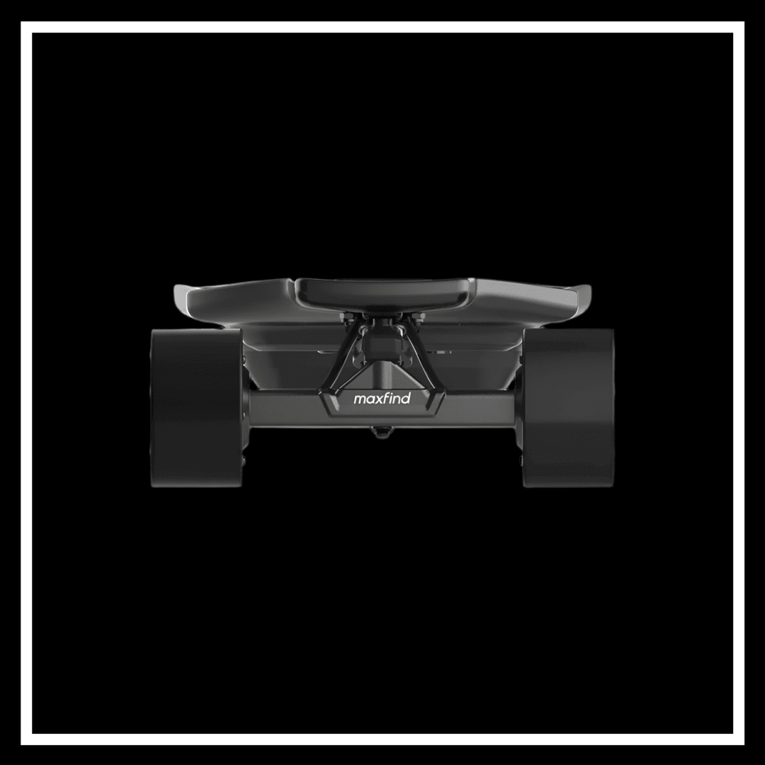 MAXFIND FF PRO electric skateboard showcasing its sleek deck and sturdy wheels.