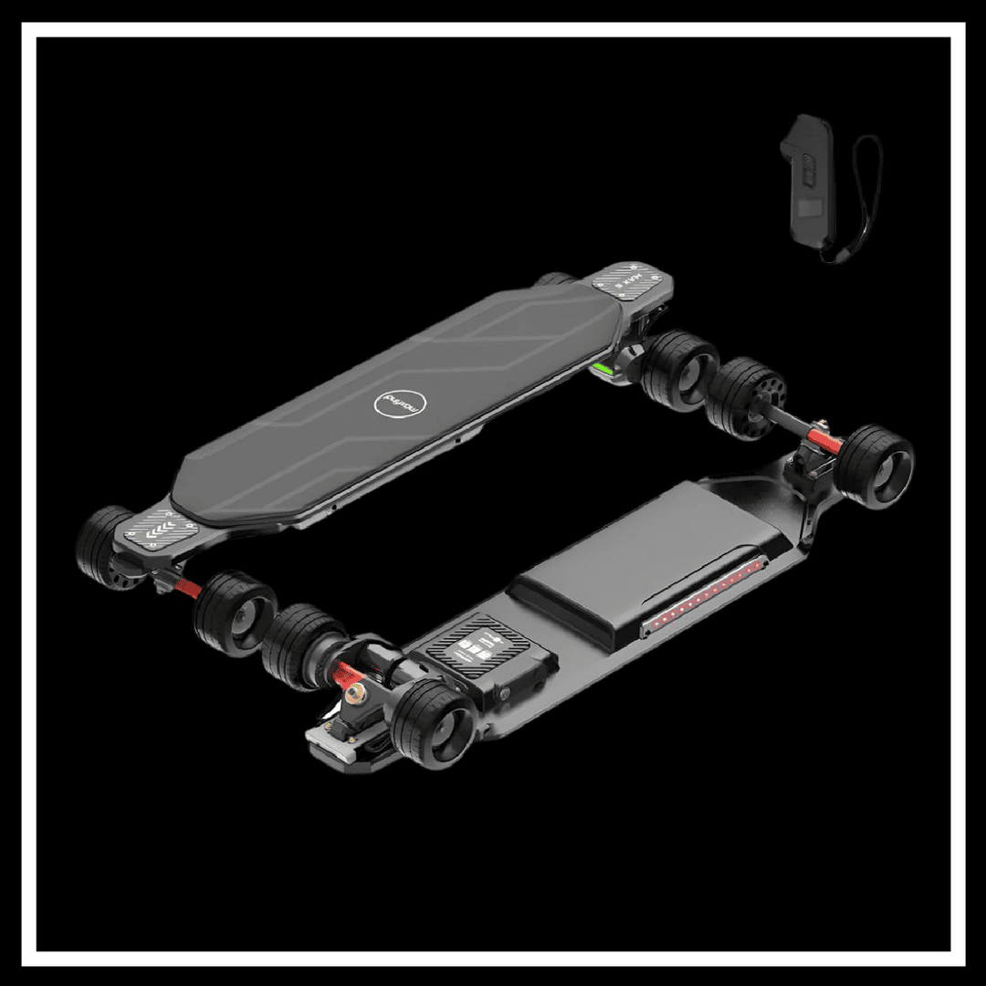 🇮🇪🇪🇺🇺🇸 MAXFIND MAX6 electric skateboard with dual motors and EABS energy recovery feature.