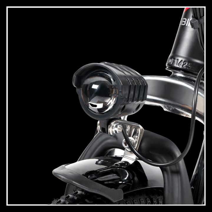 SAMEBIKE 20LVXD30-II electric bike front light designed for enhanced visibility and safety during night rides.