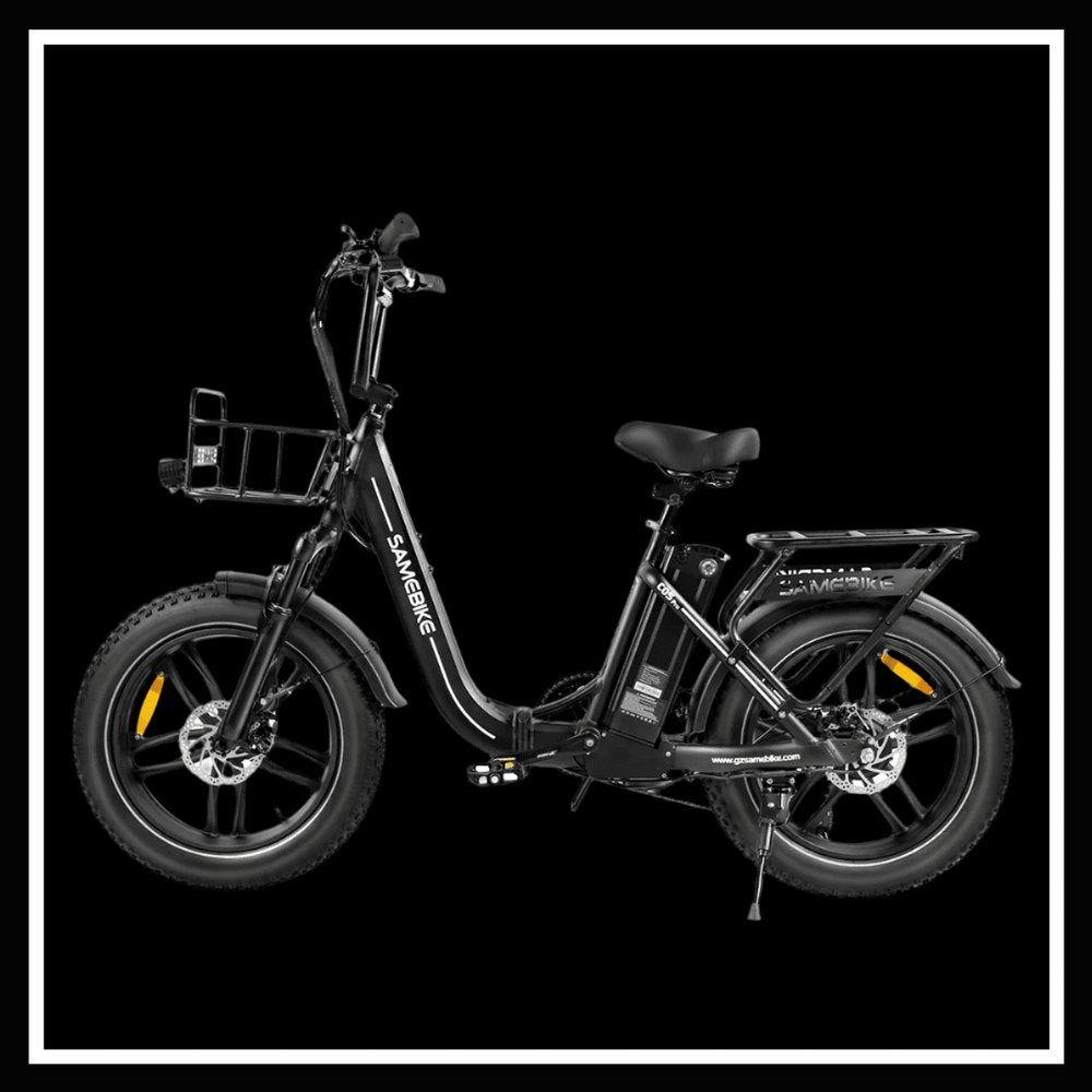 SAMEBIKE C05 PRO electric bike with a 500W motor and foldable design, ideal for commuters and outdoor enthusiasts.