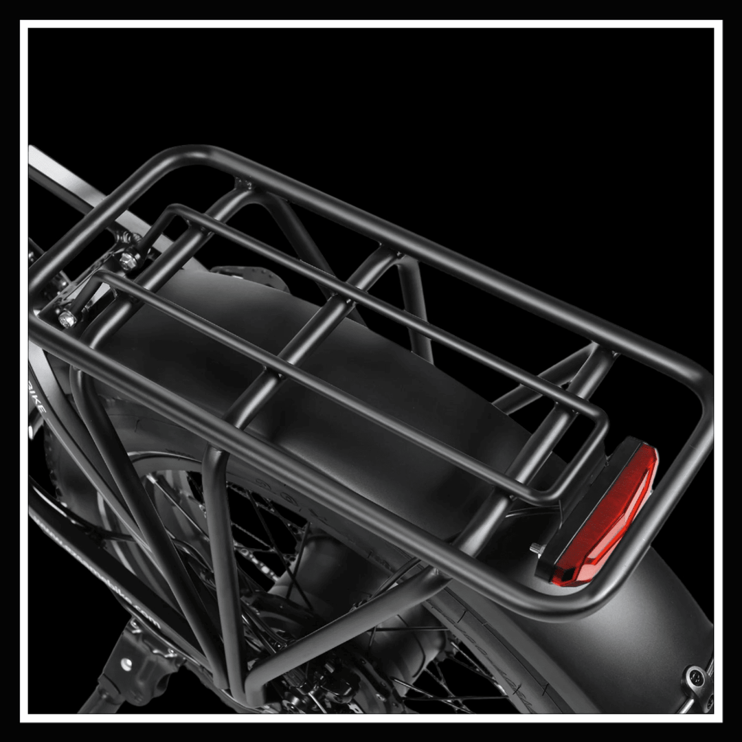 SAMEBIKE LOTDM200 II rear rack designed for durability and stability for urban commuting.