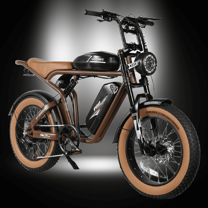 SAMEBIKE M20-III electric bike designed for adventure with dual motors and long-range battery.