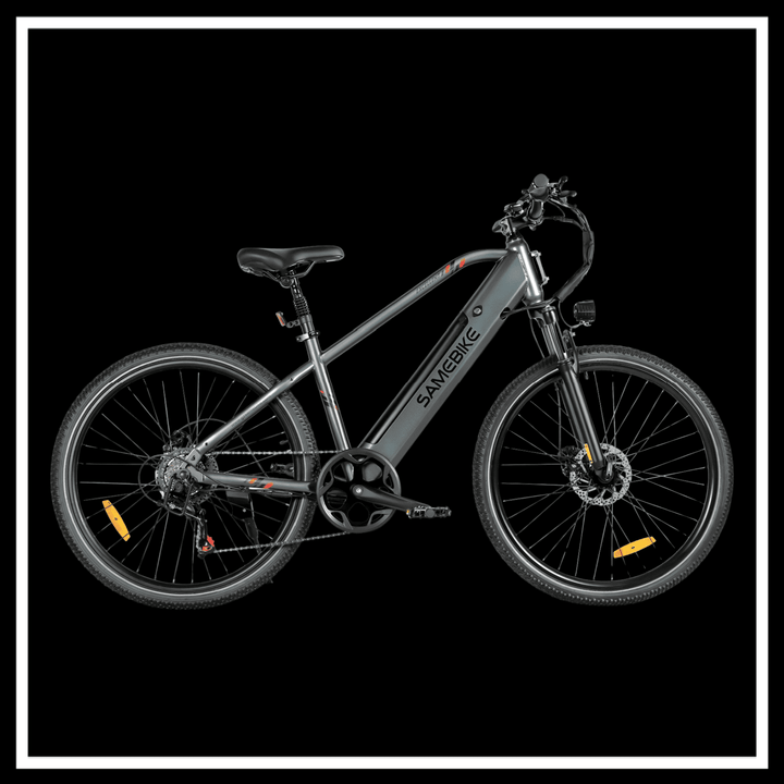 🇮🇪🇬🇧🇪🇺 SAMEBIKE RS-A01 MEN Electric City Bike in black and silver color.