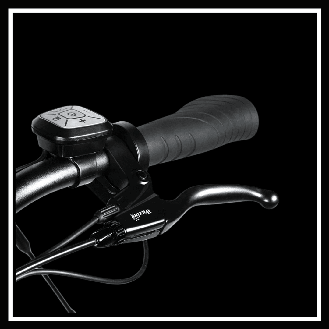 SAMEBIKE RS-A01 PRO handlebars featuring controls for an electric bicycle ride.