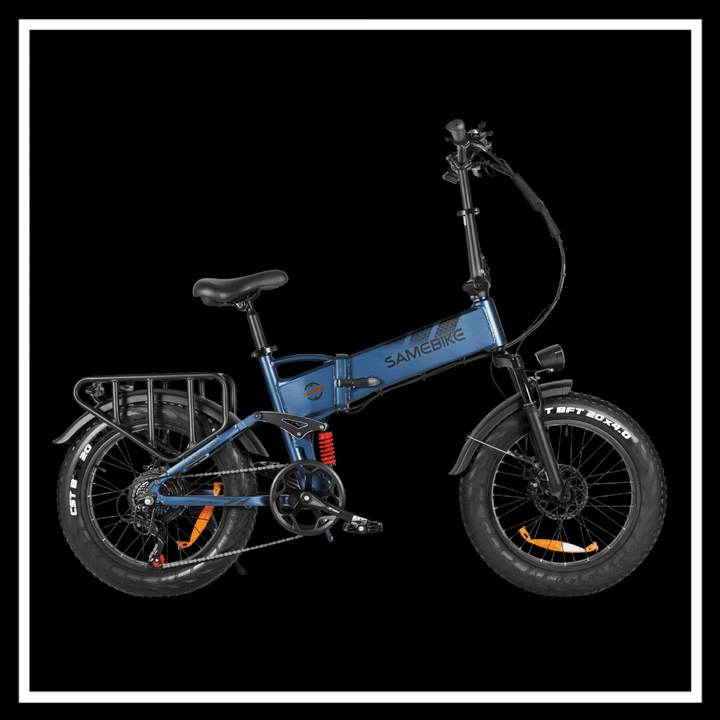 Samebike RS-A02 Pro electric bike with fat tires and a sturdy frame, ideal for off-road adventures.