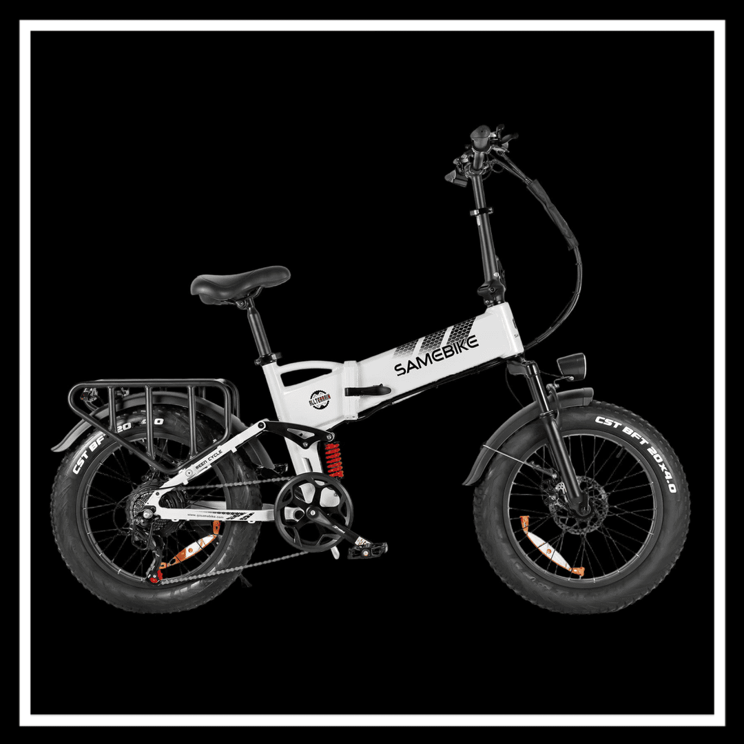 SAMEBIKE RS-A02 PRO electric bike with fat tires, premium design for off-road adventures.