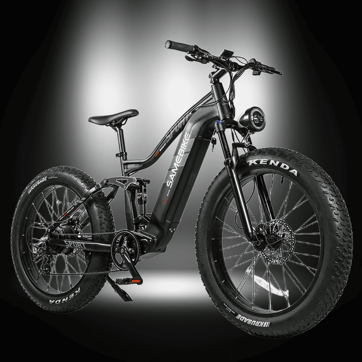 SAMEBIKE RSA08-II ELECTRIC BIKE featuring a powerful motor and durable design for off-road adventures.