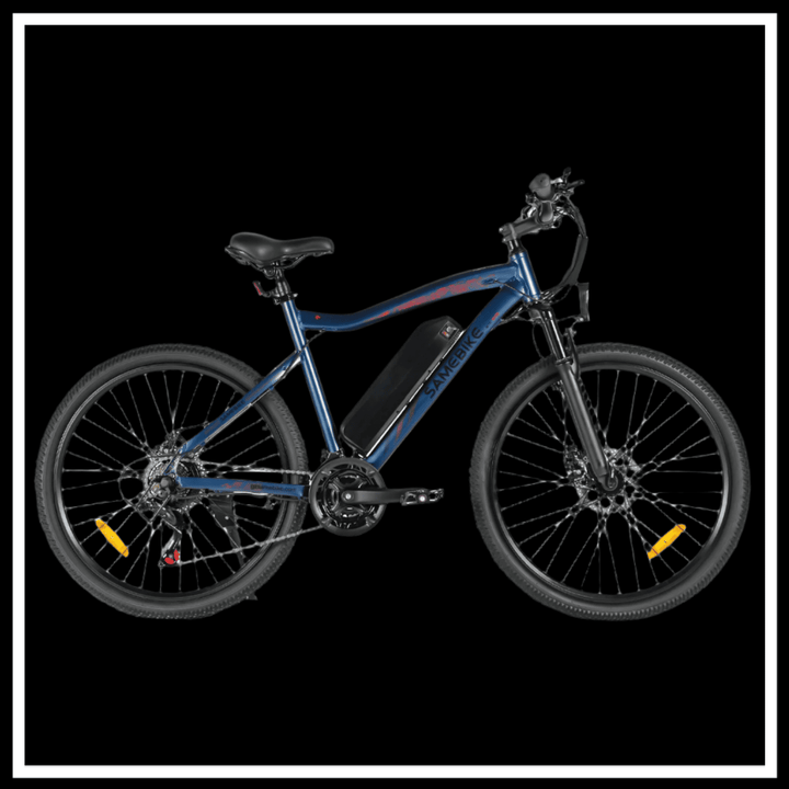 SAMEBIKE SY26-II Electric Commuter Bike in blue with a sleek design and powerful features.
