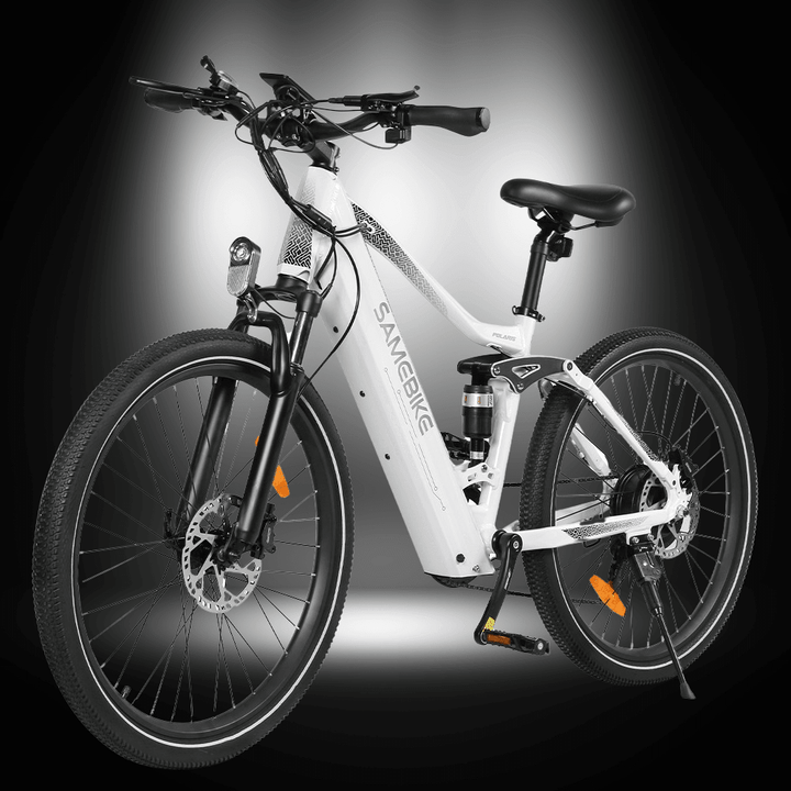 SAMEBIKE XD26-II electric bike featuring a powerful 750W motor and dual suspension for a smooth ride.
