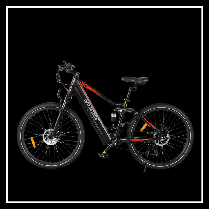 alt_tag: SAMEBIKE XD26-II Electric Bike featuring a powerful 750W motor and dual suspension for a smooth ride.