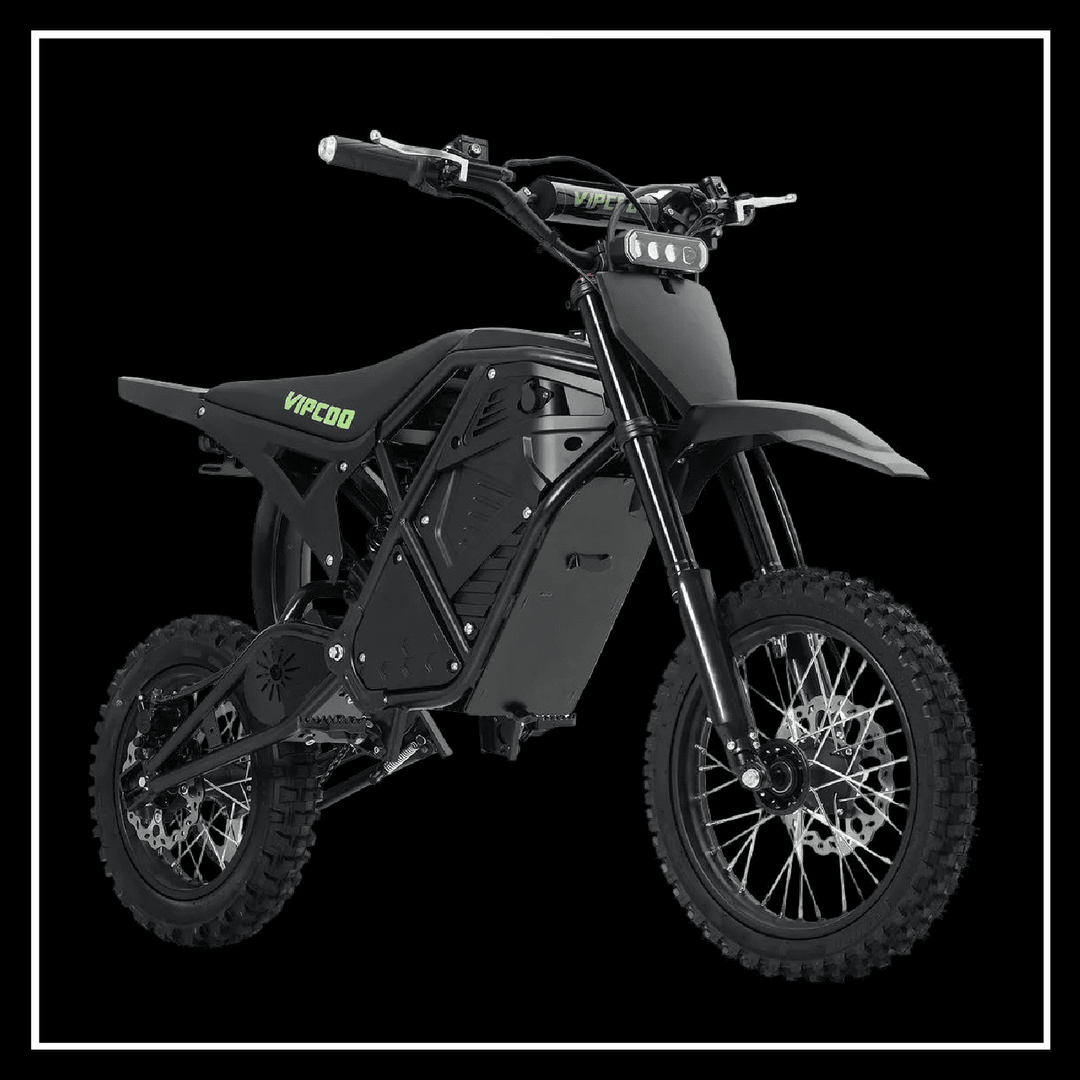 VIPCOO H3 3500W E-DIRT BIKE sleek design, electric performance, off-road capabilities, adventure riding.