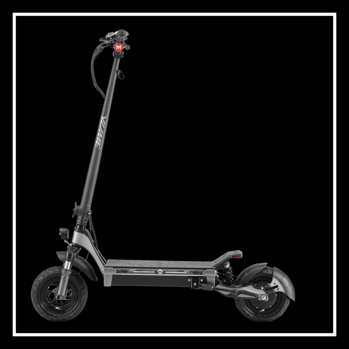 Yume Swift electric scooter side view showcasing its sleek design and durable tires