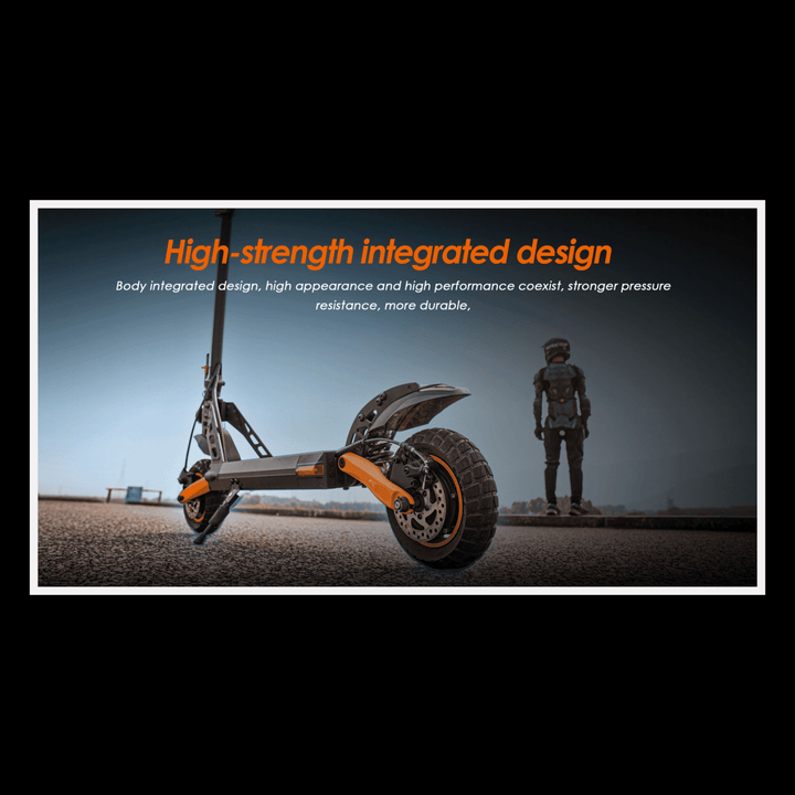 KUKIRIN G2 Pro electric scooter showcasing high-strength integrated design and durability on urban pavement.