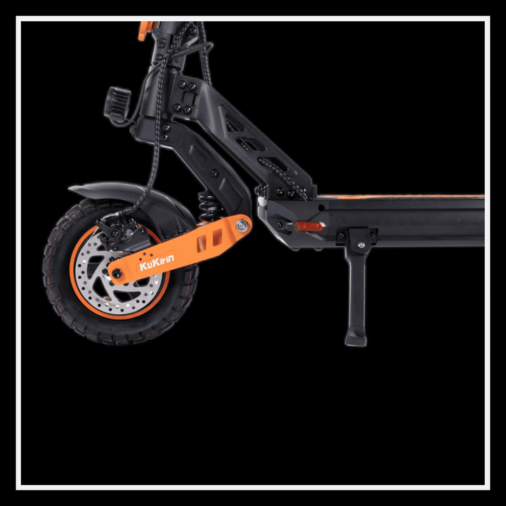 KUKIRIN G2 MAX electric scooter side view showcasing the dual motor and sturdy design features.